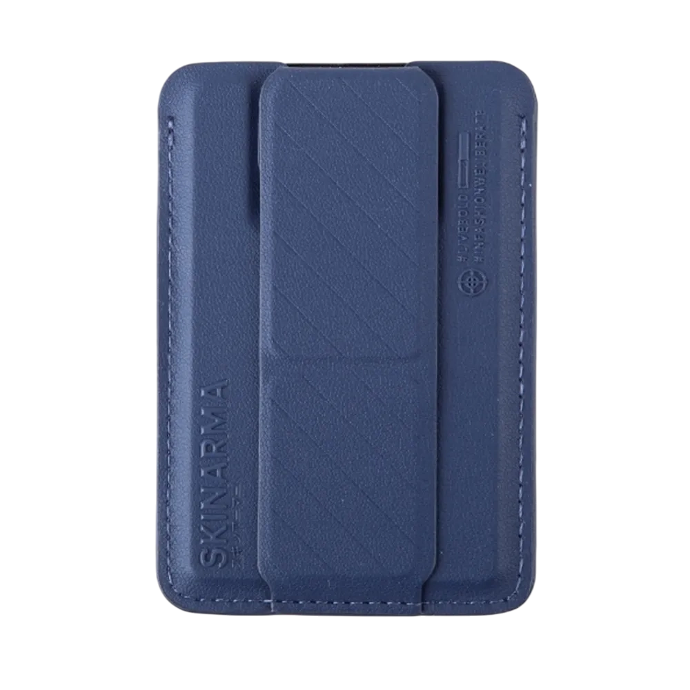 Skinarma Mag-charge Card Holder With Grip Stand Kado Blue Sk-kado-blublu