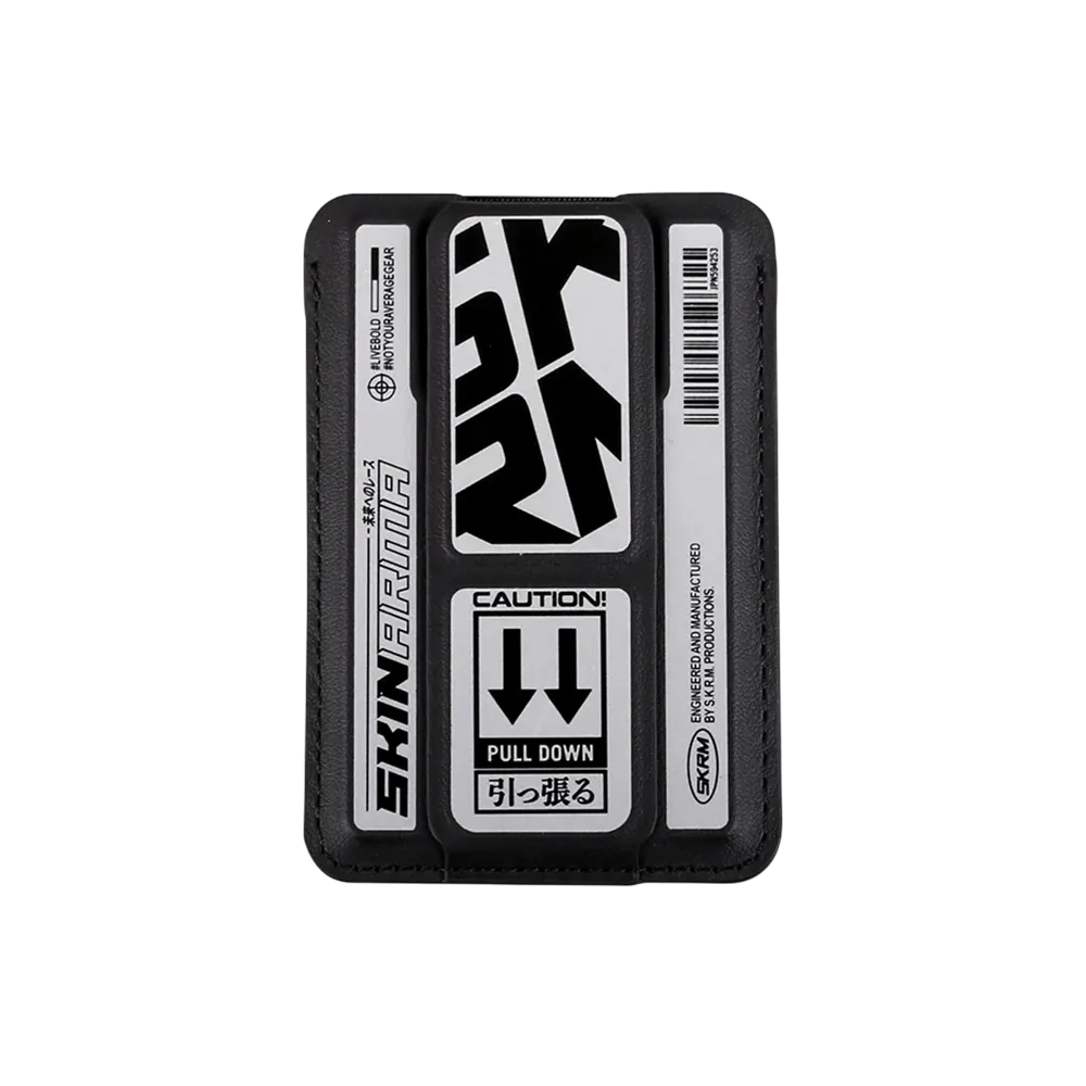 Skinarma Mag-charge Card Holder With Grip Stand Kado Kira Kobai Chrome Sk-kado-kirasil