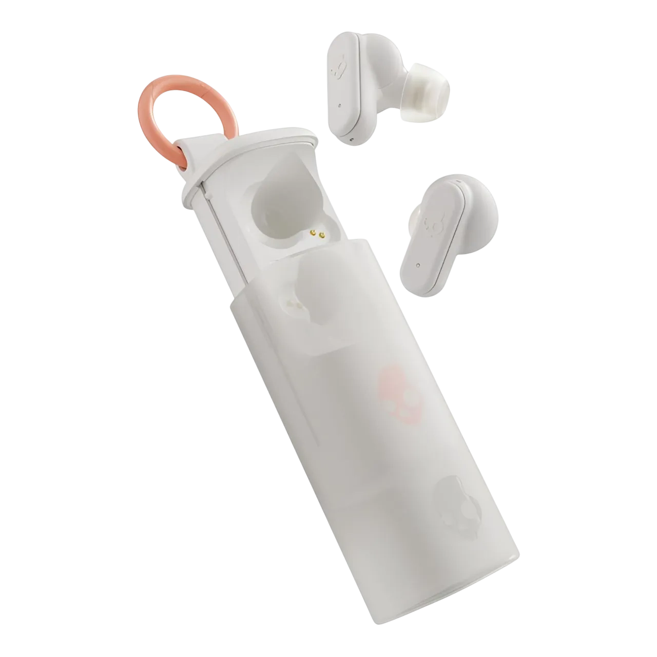 Skullcandy Dime Evo True Wireless In-ear Earbuds, Bone/orange Glow, S2dtw-s951