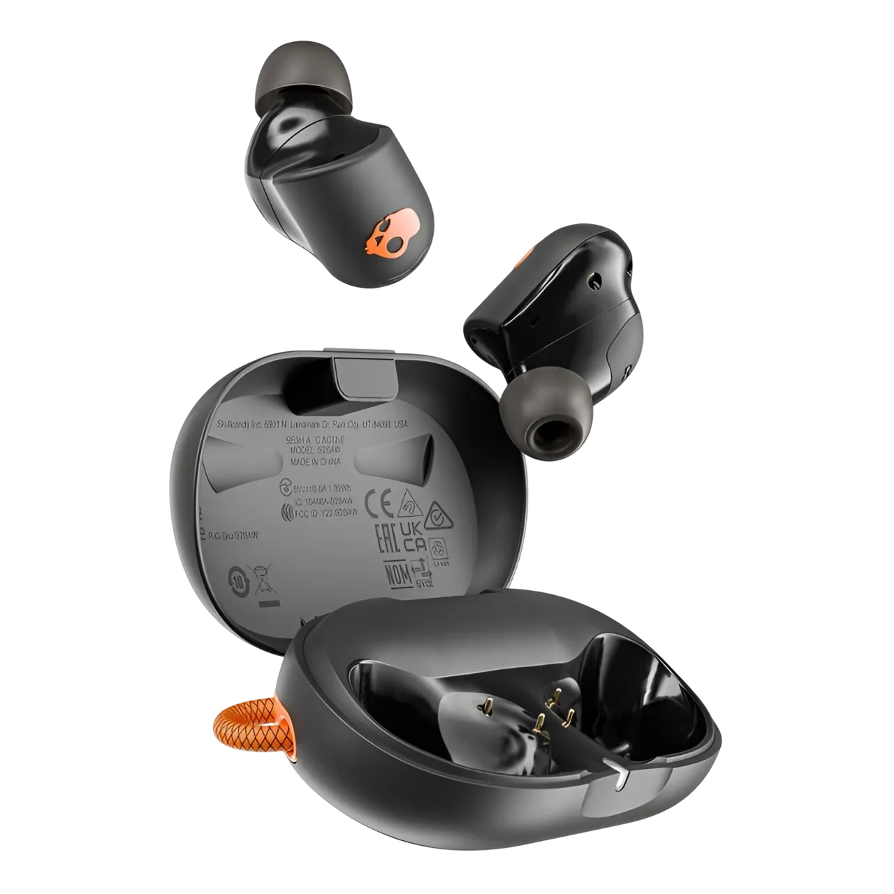 Skullcandy Sesh Anc Active True Wireless In-ear Earbuds, Black/orange, S2saw-s749