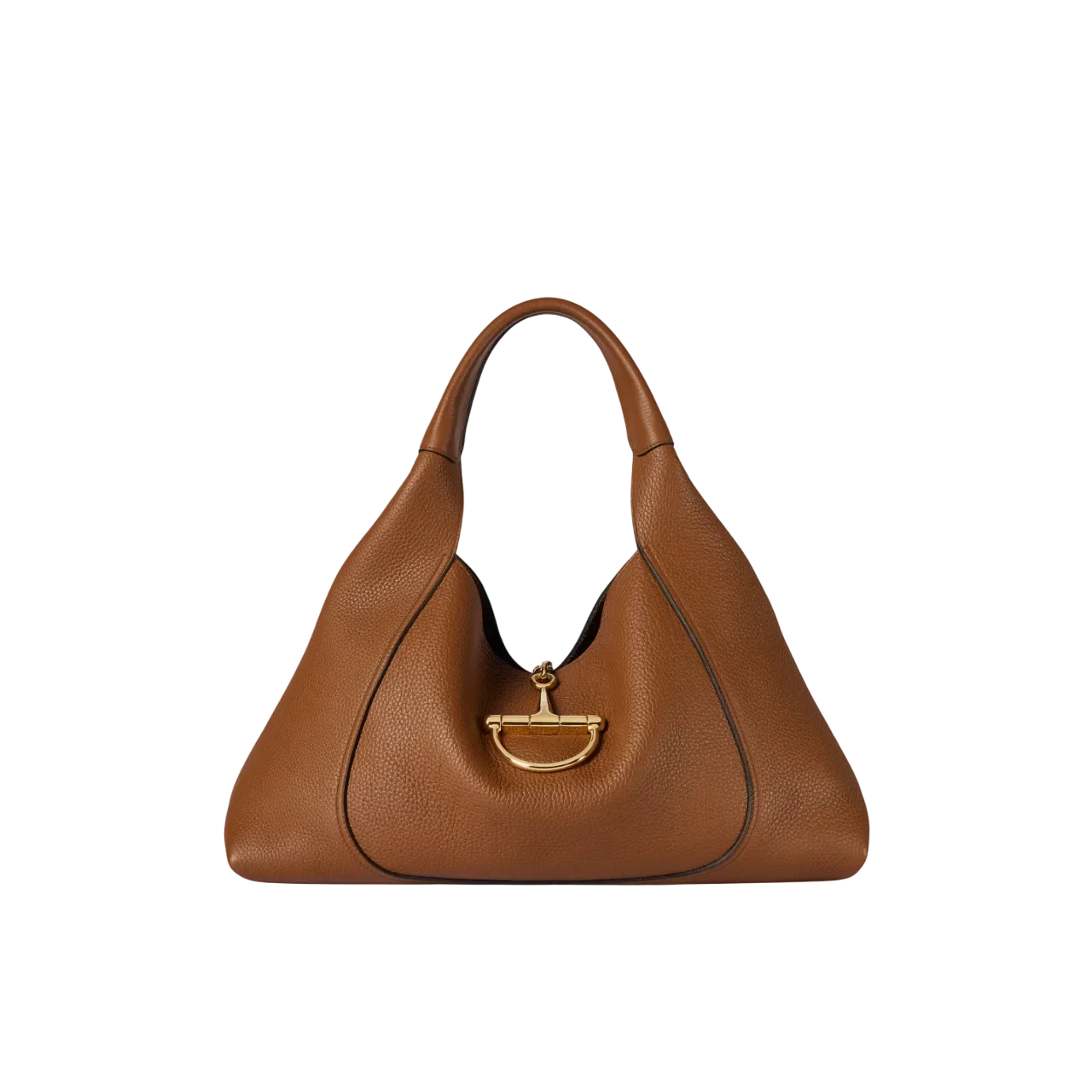 Gucci Softbit Large Shoulder Bag Brown