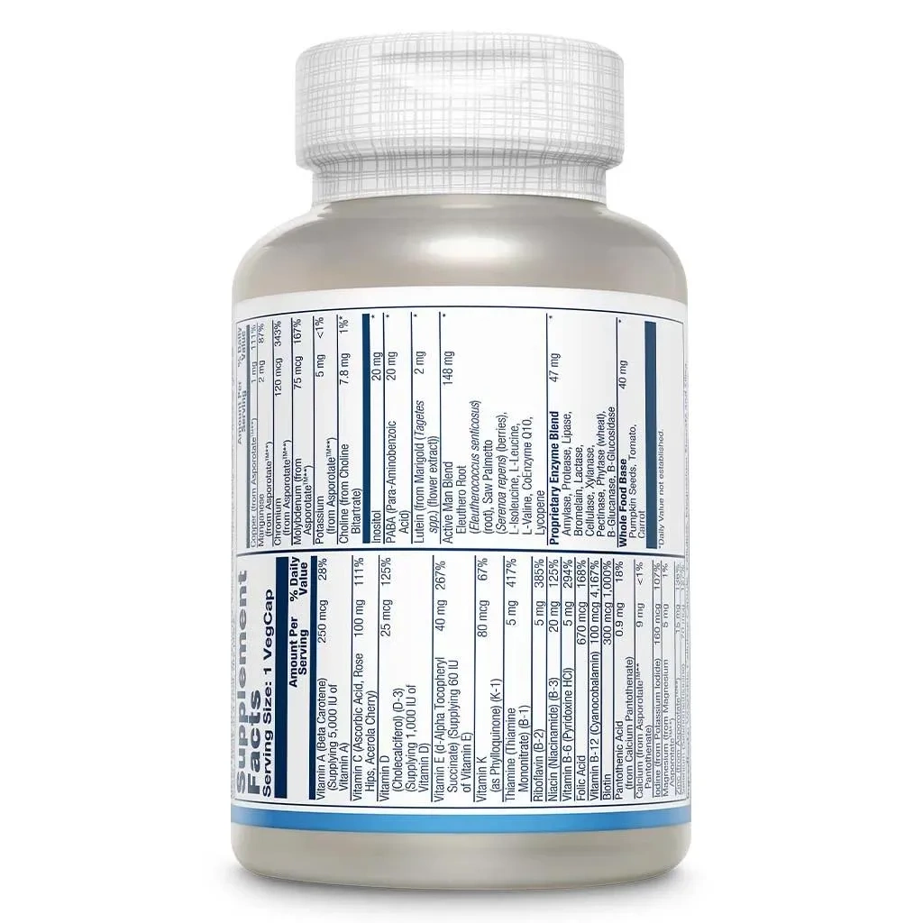 Solaray Once Daily Active Man Multivitamin Supplement Capsules, Pack Of 90's