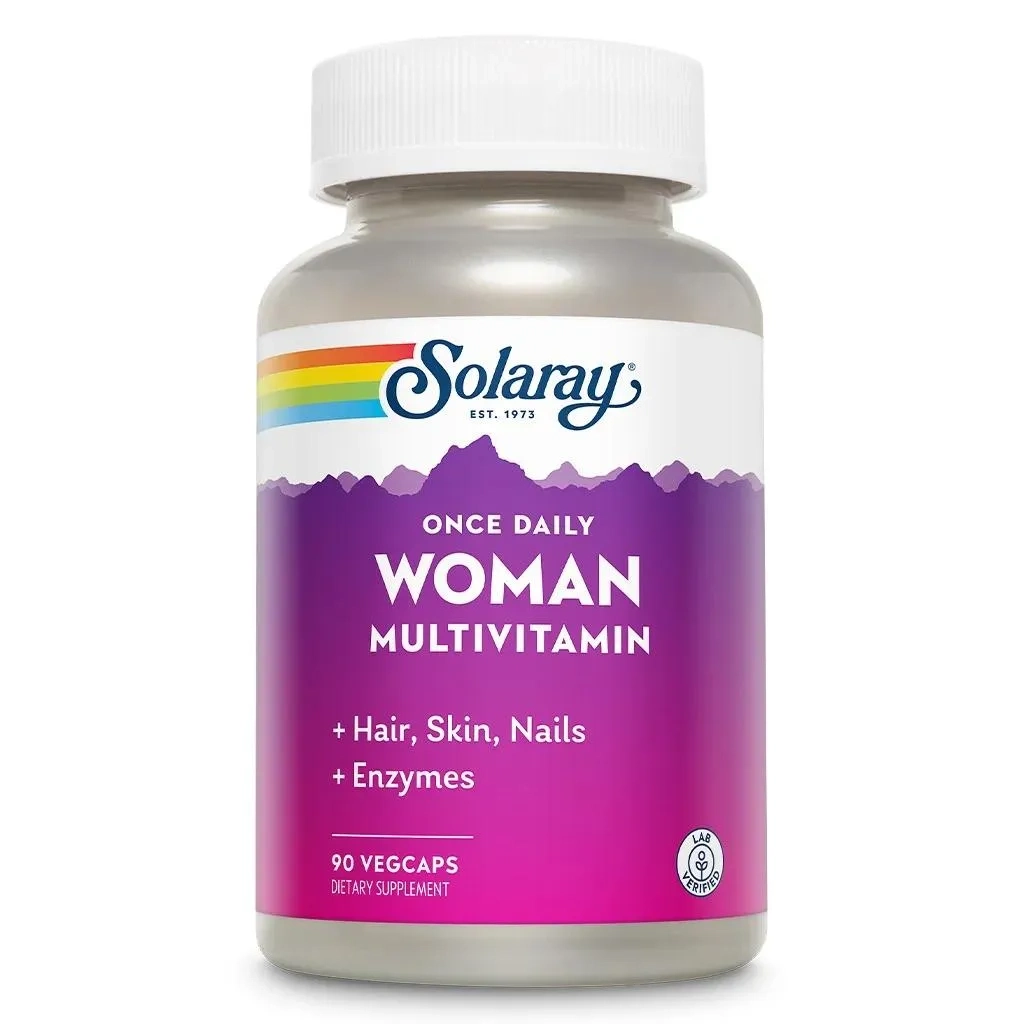 Solaray Once Daily Woman Multivitamin Vegcaps 90's