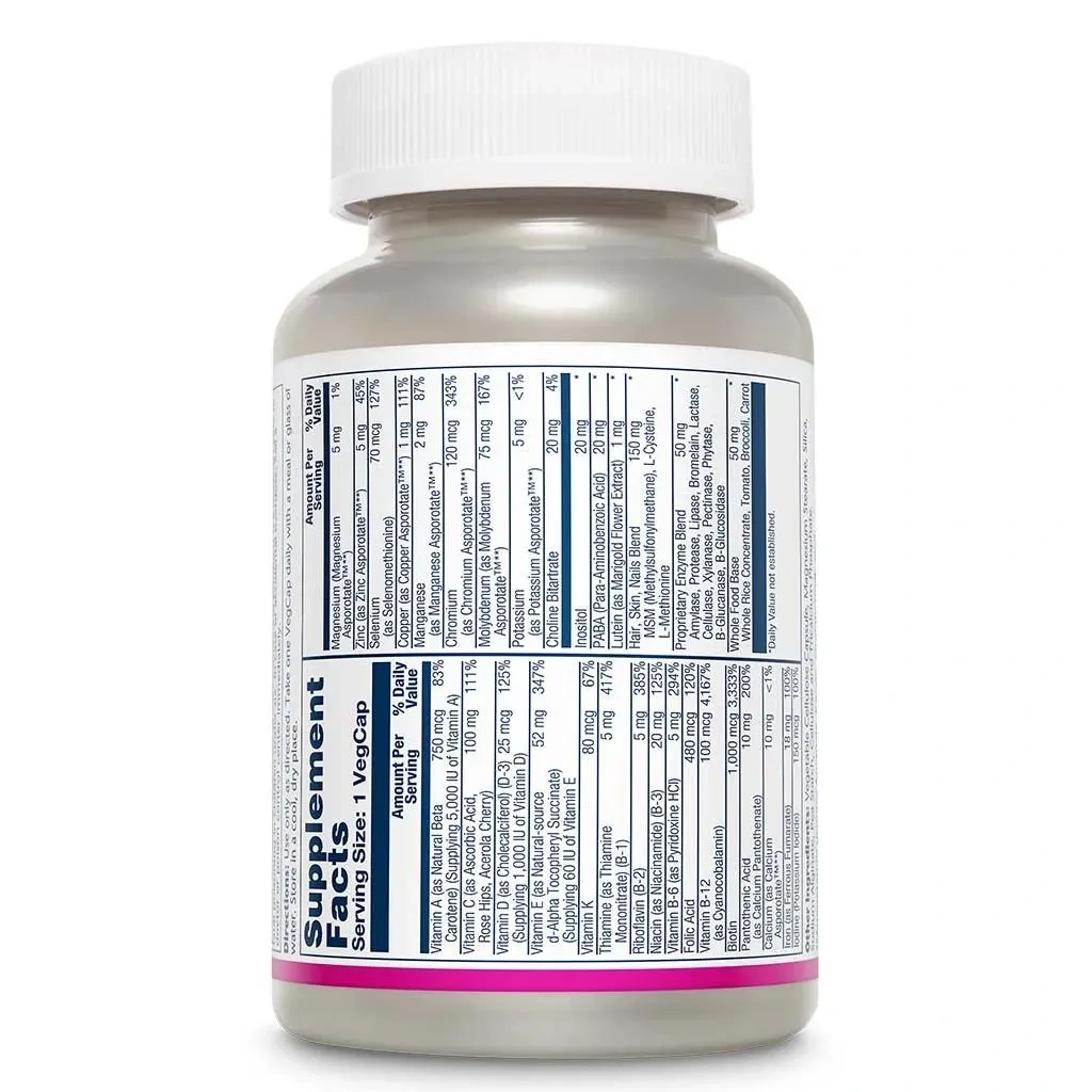 Solaray Once Daily Woman Multivitamin Vegcaps 90's
