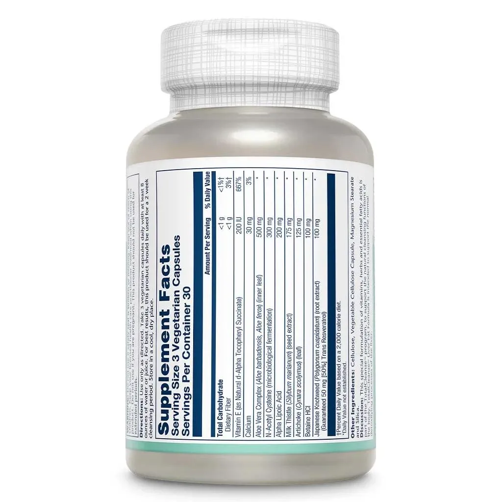 Solaray Total Cleanse Liver Fat Capsule For Liver Detoxification, Pack Of 90's