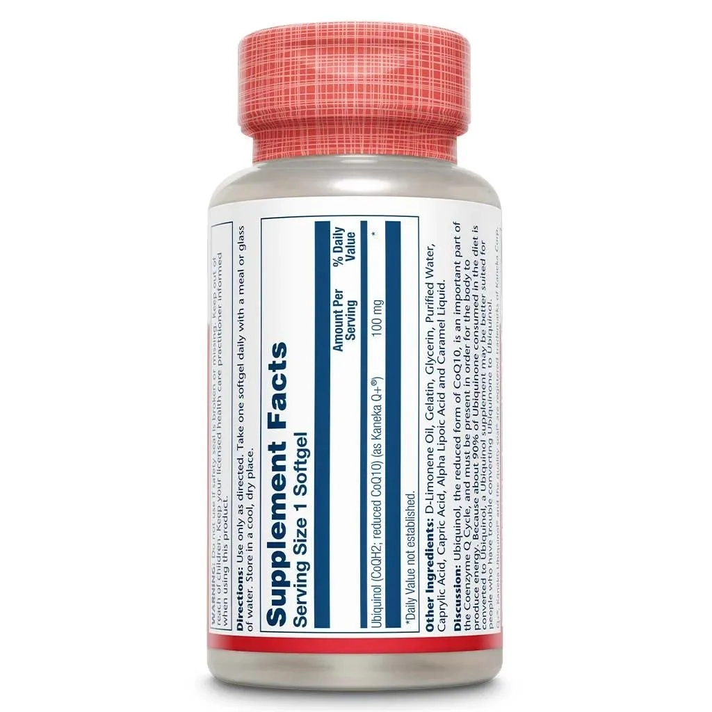 Solaray Ubiquinol Coq-10 100 Mg Softgel 30's