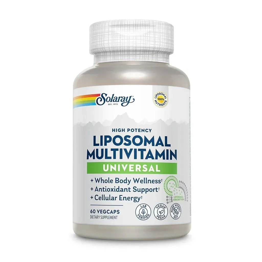 Solaray Universal Liposomal Adult Multivitamin Supplement Capsules, Pack Of 60's