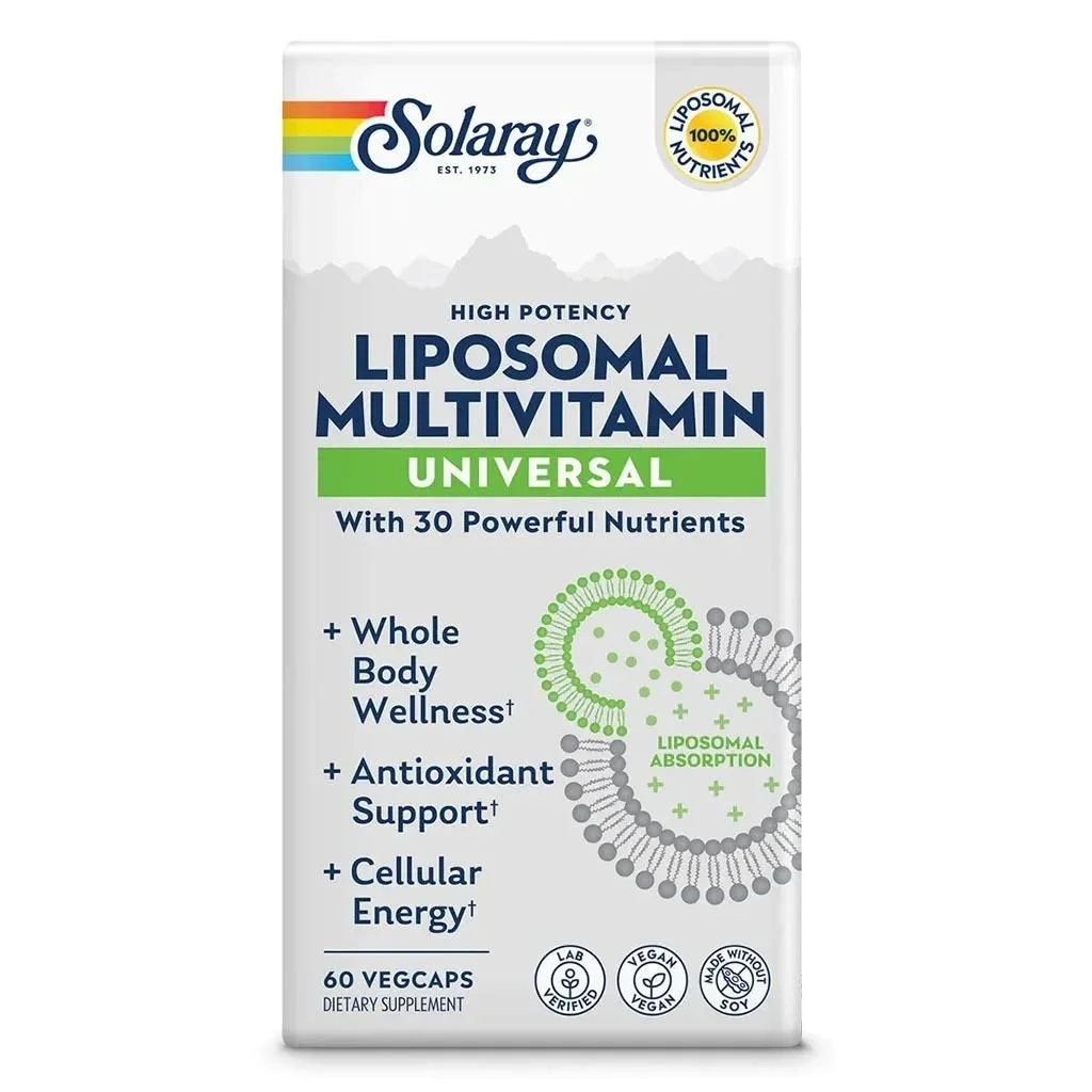 Solaray Universal Liposomal Adult Multivitamin Supplement Capsules, Pack Of 60's