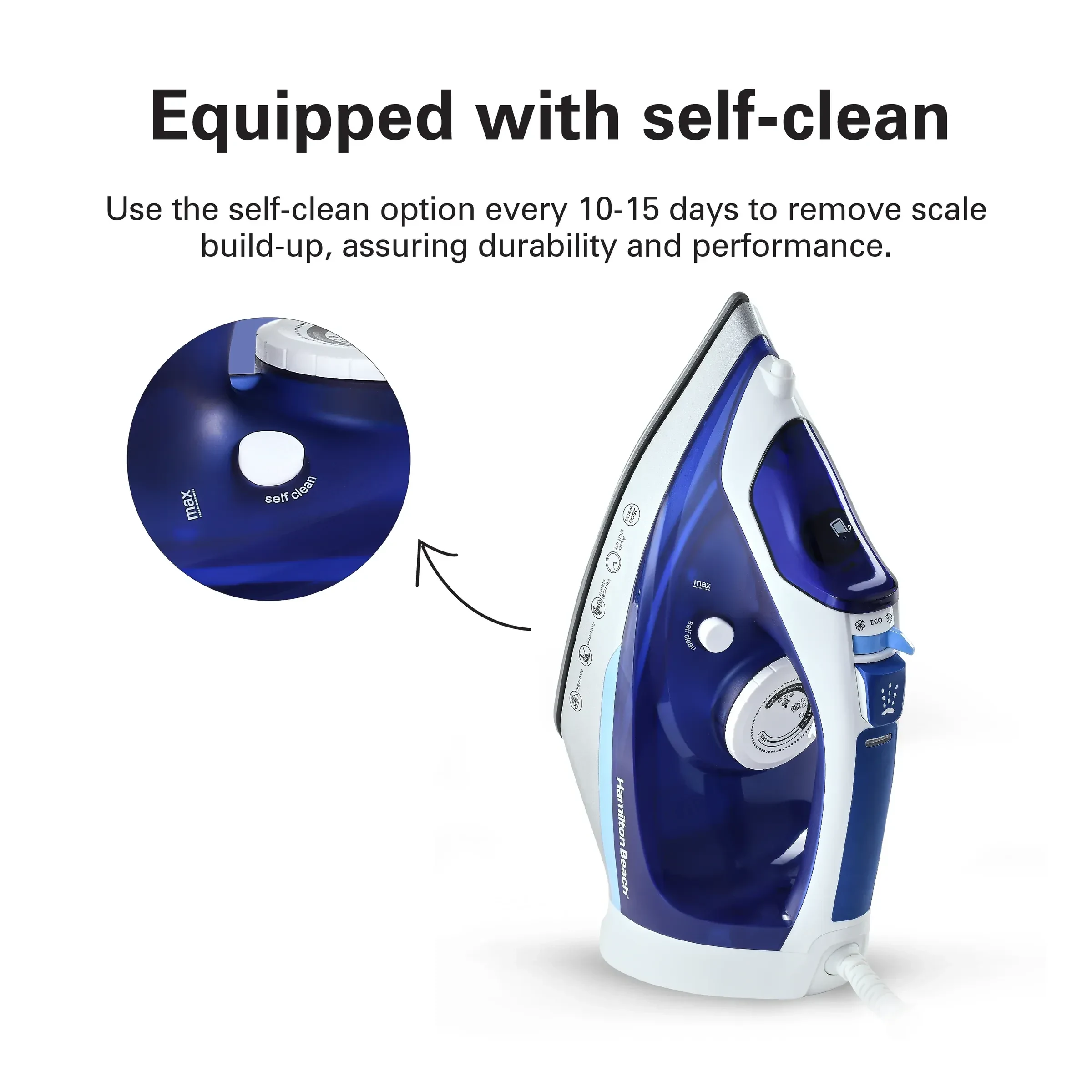 Hamilton Beach Steam Iron Ceramic 2500W