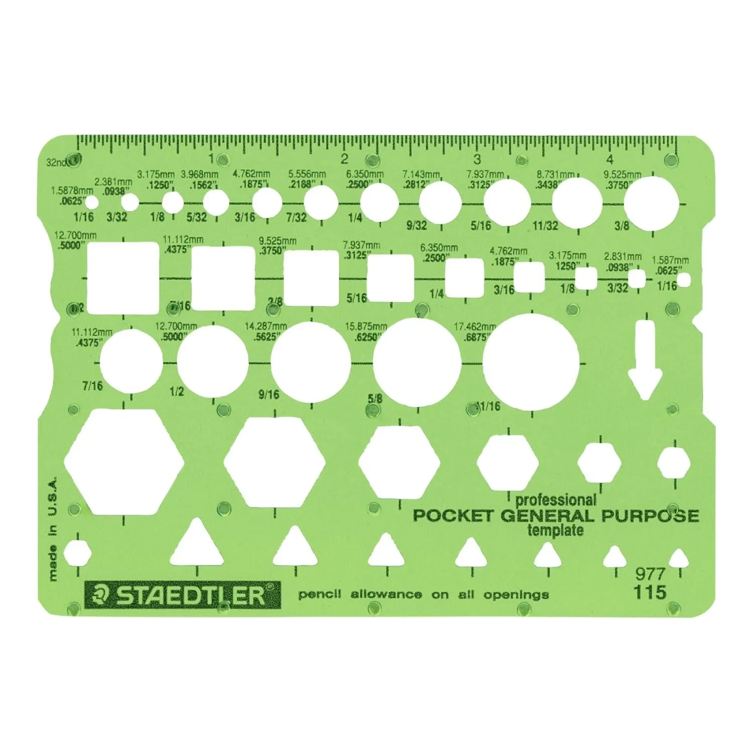 Staedtler Technical Drawing Template 977 115 02