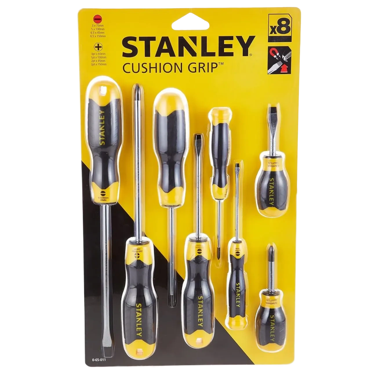 Stanley Cushion Grip Flared & Phillips Set, 0-65-011