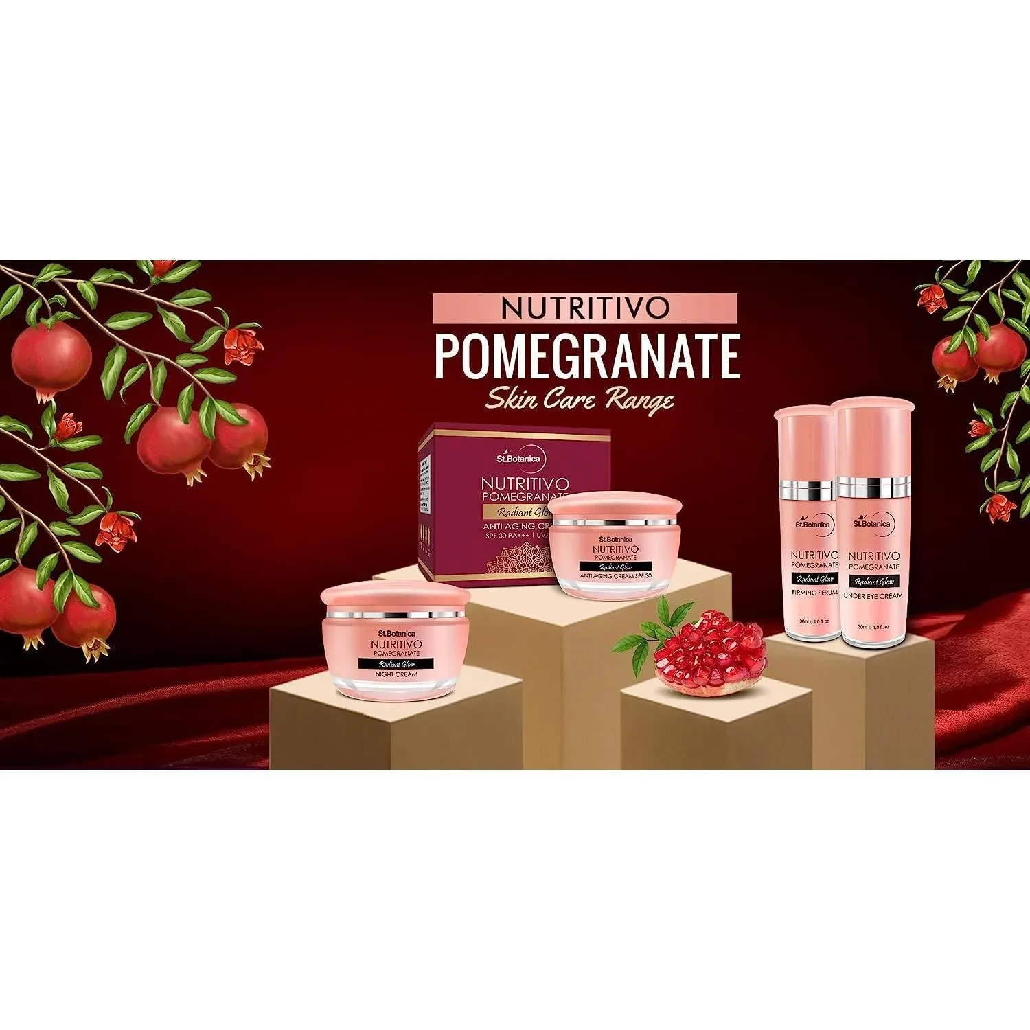 Stbotanica Nutritivo Pomegranate Radiant Glow Under Eye Cream, 30Ml