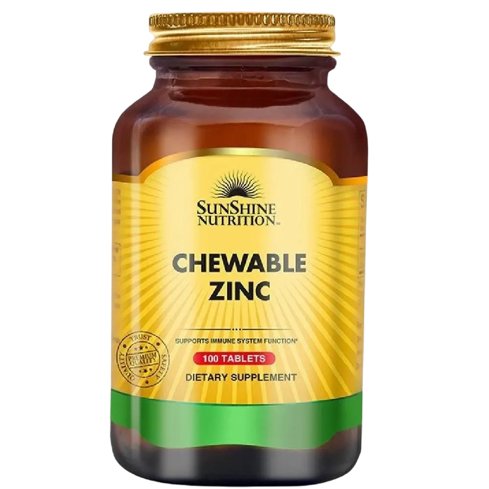 Sunshine Nutrition Chewable Zinc 100 Tabs