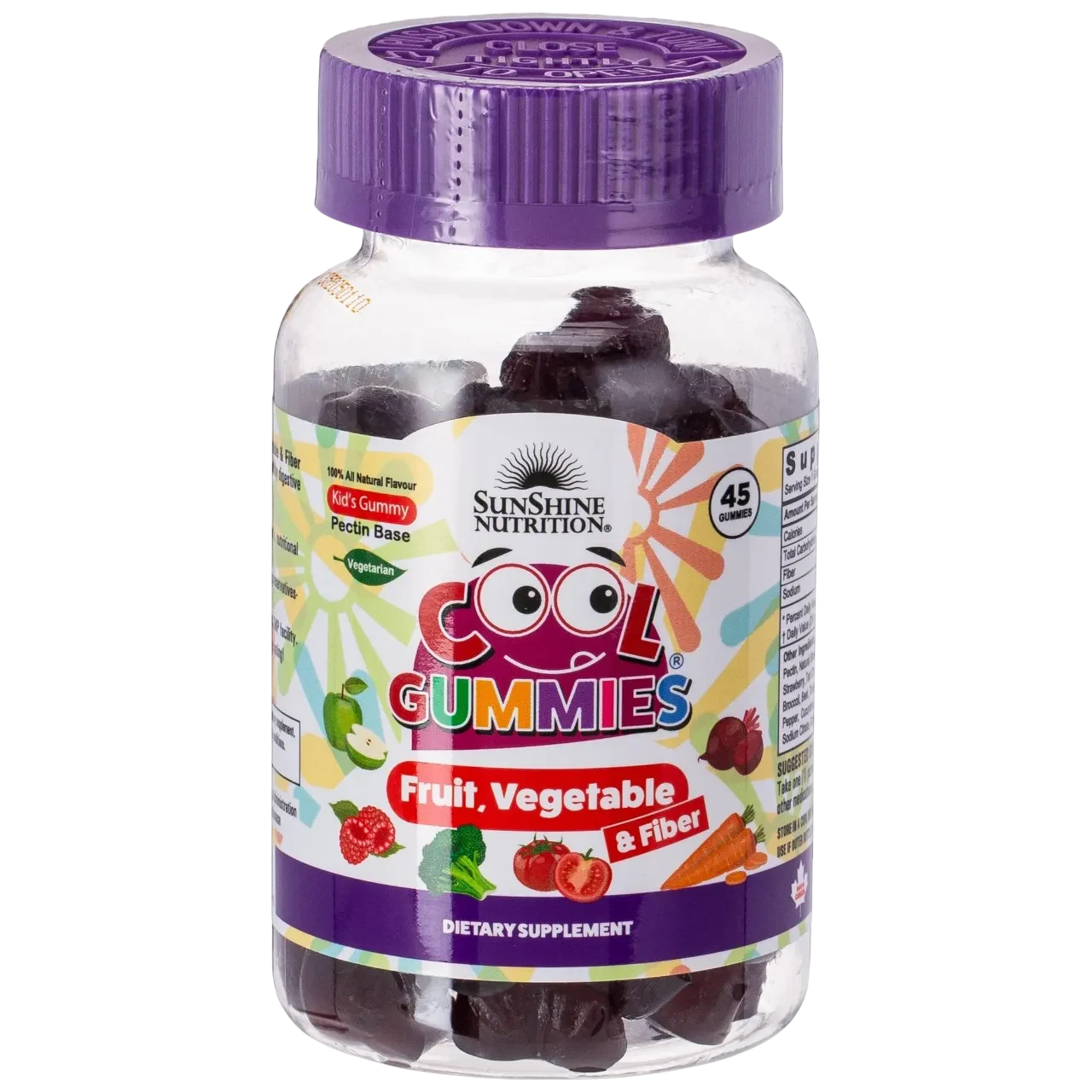 Sunshine Nutrition Cool Gummies Fruit, Vegetable & Fiber