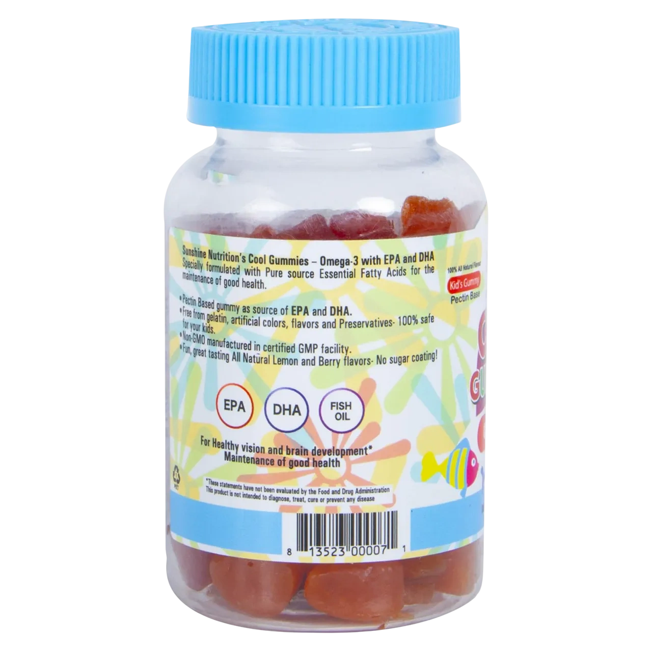 Sunshine Nutrition Cool Gummies Omega3 With Dha/epa 60 Tablets
