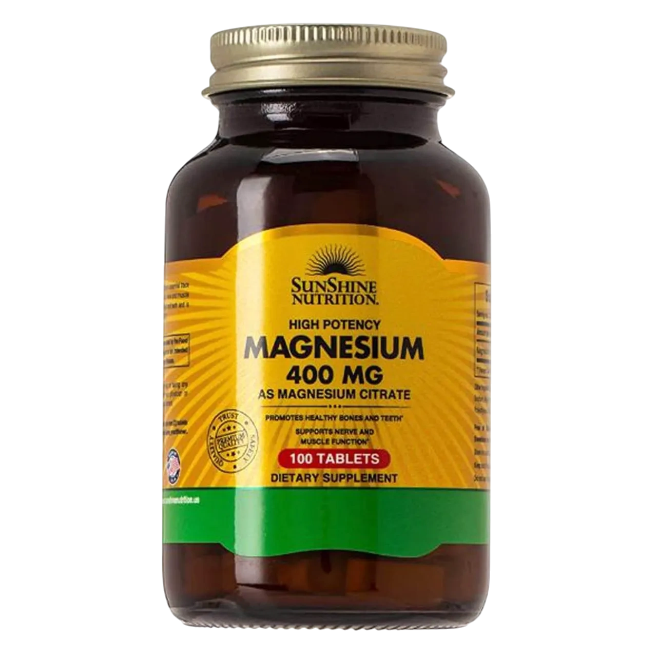 Sunshine Nutrition Magnesium Citrate 100 Tablets