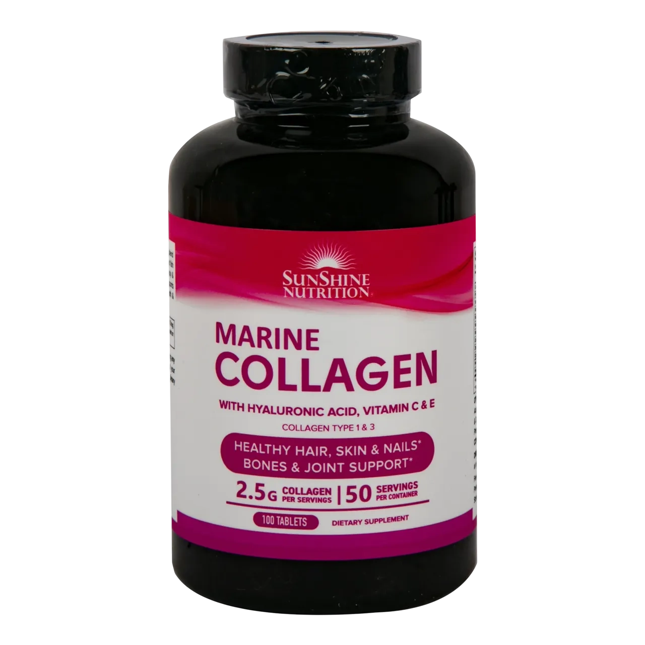 Sunshine Nutrition Marine Collag With Vit C&e 100 Tabs