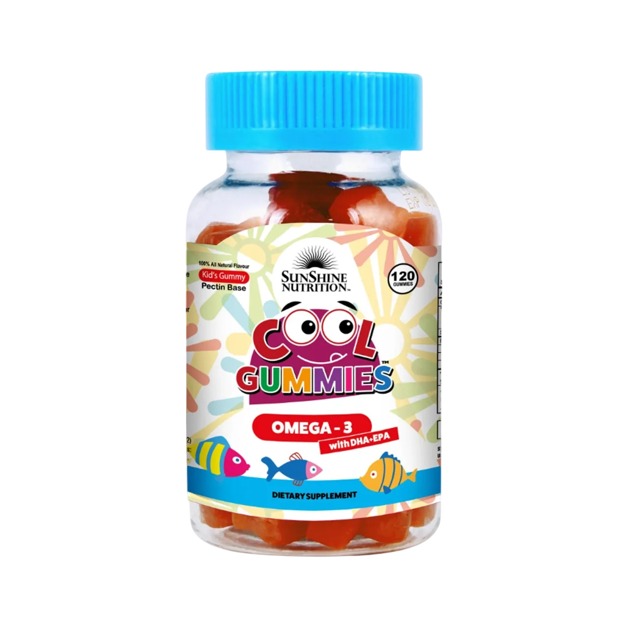 Sunshine Nutrition Omega 3 With Dha/epa Dietary Supplement 120 Cool Gummies