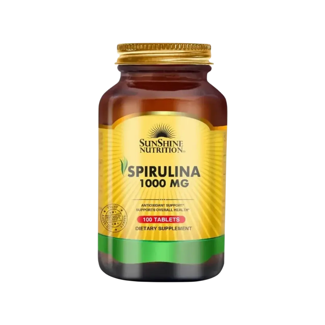 Sunshine Nutrition Spirulina 1000 Mg 100 Tabs