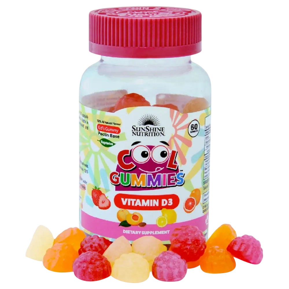 Sunshine Nutrition Vitamin D3 Dietary Supplement 60 Cool Gummies