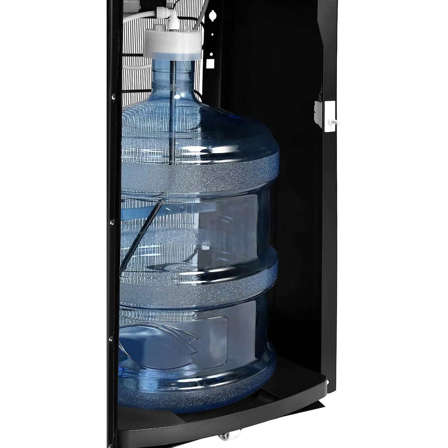Super General Hot And Cold Bottom Loading Water Dispenser, Instant Hot Water, 3 Taps, Black/silver Sgl2020bm