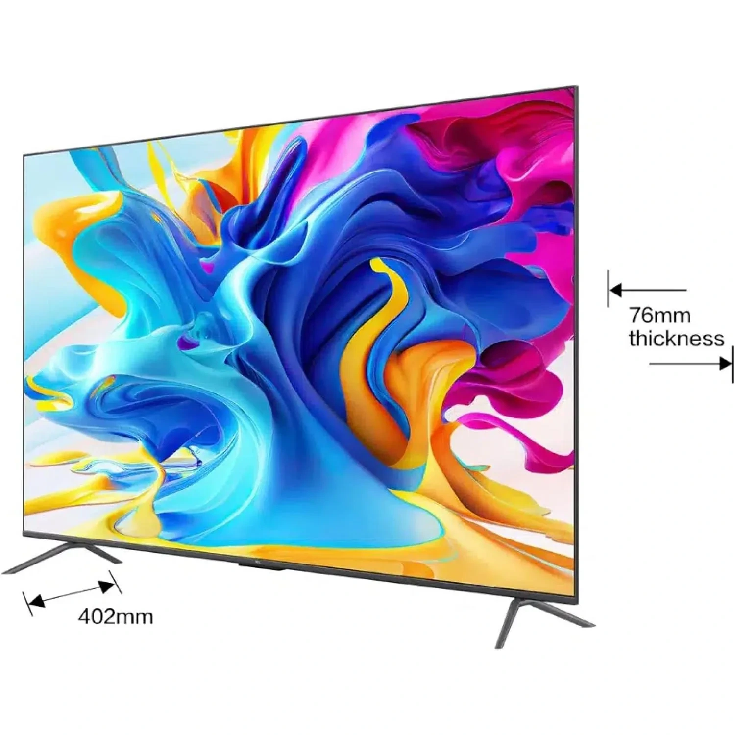 TCL 4K Google Smart QLED TV 85 Inch Black, 85C645