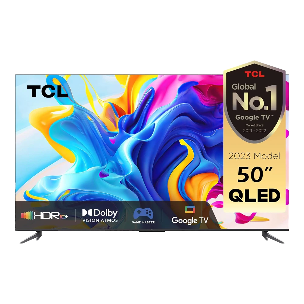 TCL Q-Led Tv 50 Inch, 4K Qled Google Smart Led Tv 50C645