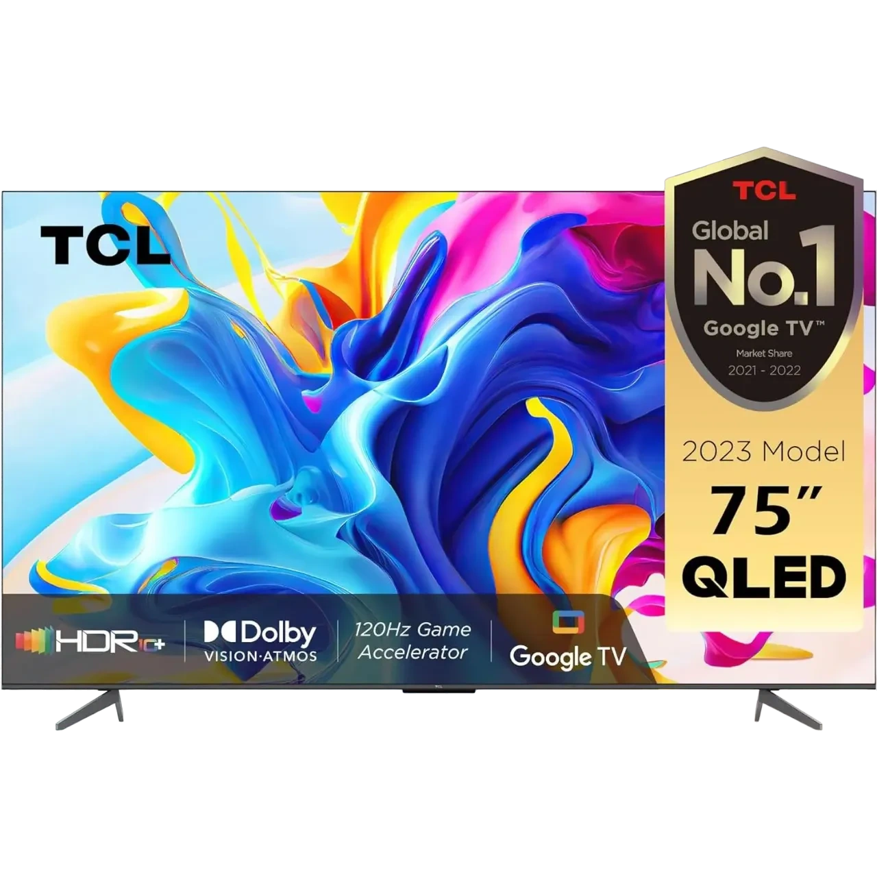 TCL Q-Led Tv 75 Inch, 4K Qled Android Smart Google Tv 75C645