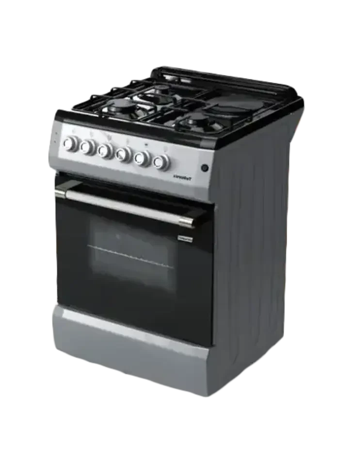 Telionix 60X60 Cooking Range 3 Burner With 1 Hotplate_TCR5601