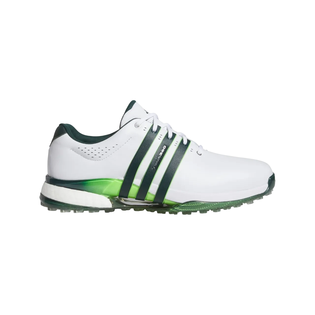 Adidas Tour360 25 Spikeless Golf Shoes Cloud White / Aurora Ivy / Lime Burst Size 40 2/3