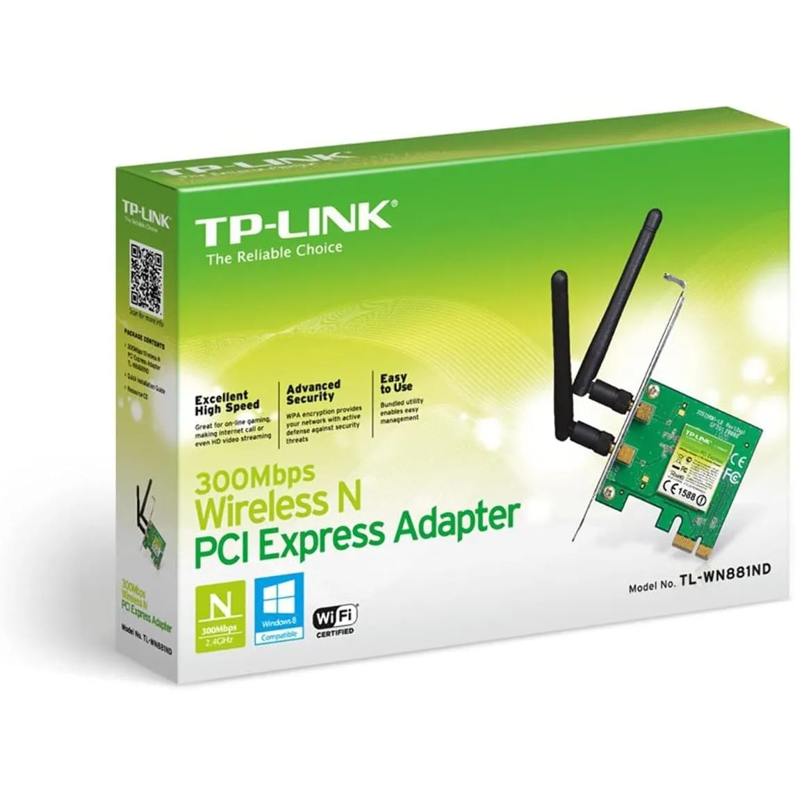 Tp-link 300mbps Wireless N Pci Express Adapter Tl-wn881nd