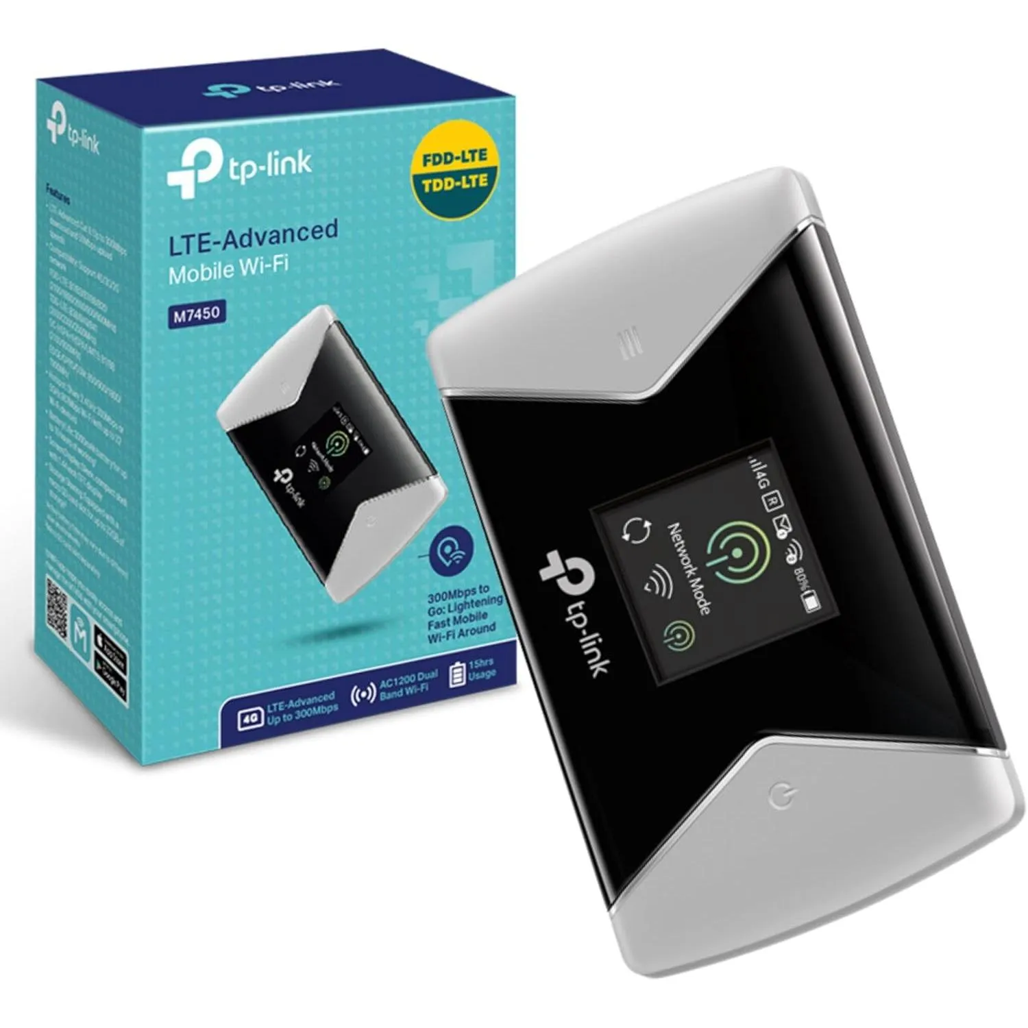 Tp-link M7450 4g+ Mifi, Portable Travel Wi-fi, Sd Card Slot, Unlocked Lte-advanced Cat6 Mobile Wi-fi Hotspot, Caravan Wi-fi