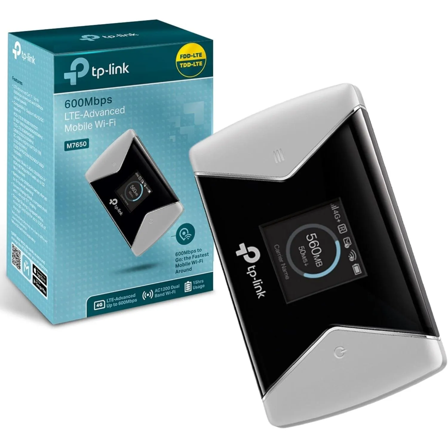 Tp-link M7650 4g+ Mifi, Lte Cat11 Mobile Wi-fi Hotspot, 32 Devices, Sd Slot, Portable, Easy App Management, Caravan Wi-fi