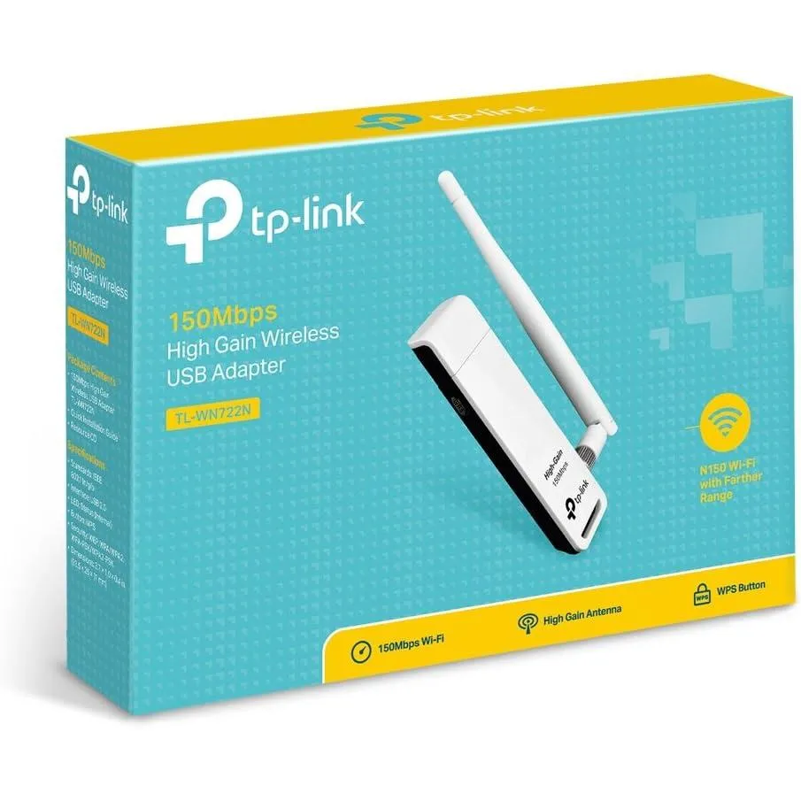 Tp-link Tl-wn722n 150 Mbps High Gain Wireless Usb Adapter