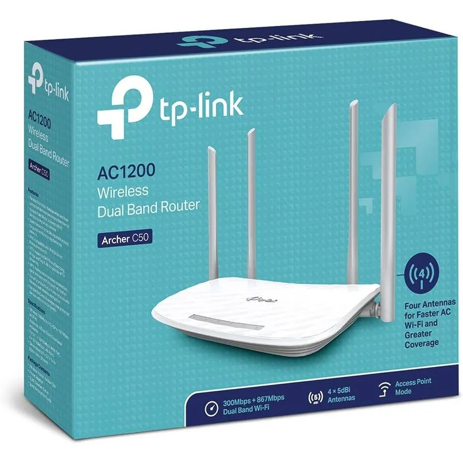 Tp-link Wireless Router Archer C50 Ac1200