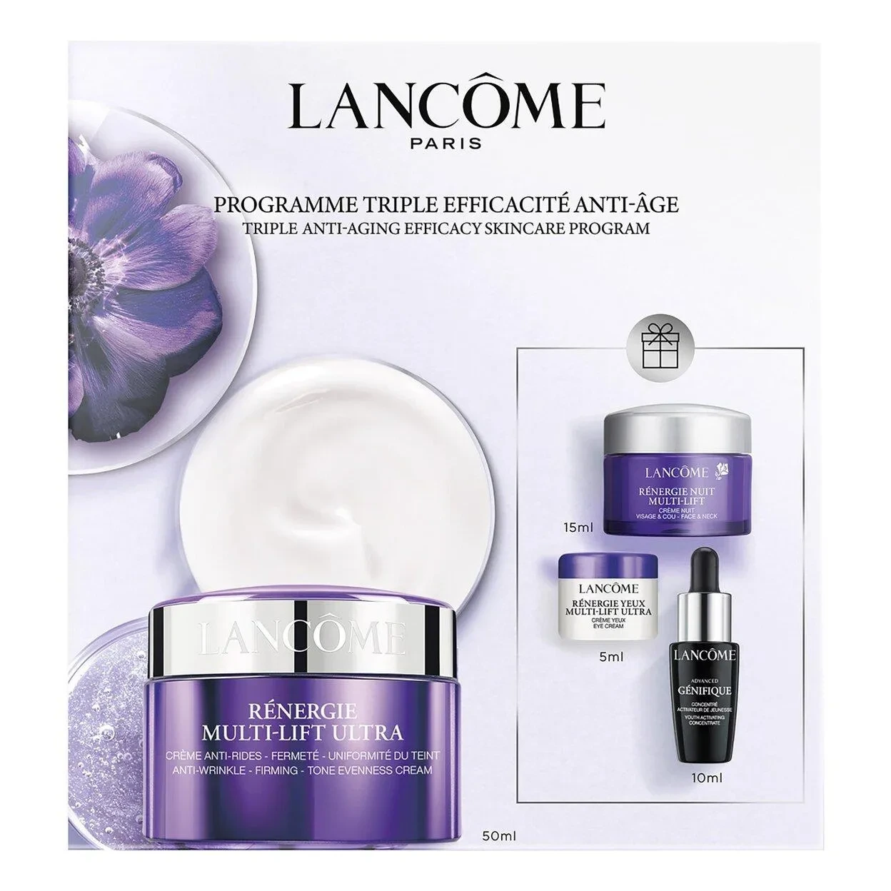 Lancôme Triple Anti-aging Efficacy Skincare Set