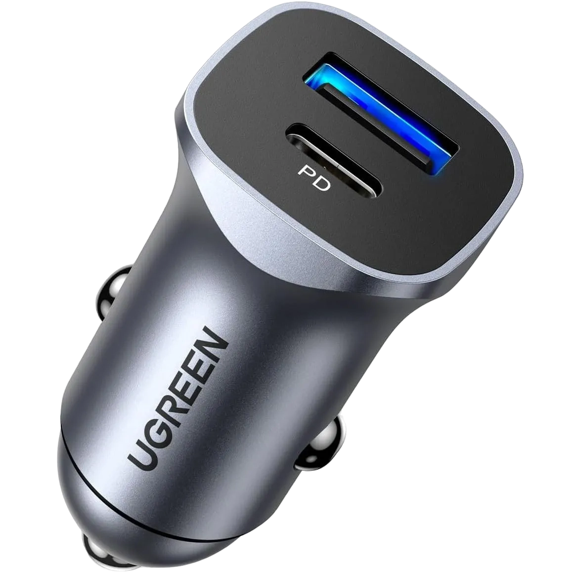 Ugreen 24W USB C Car Charger With PD & QC 3.0 Dual Ports