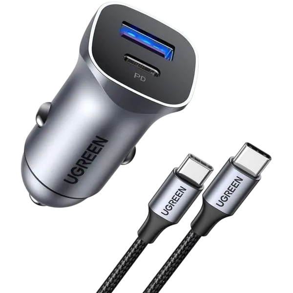 Ugreen A+c Dual-port Car Charger Pd30w+scp22.5w Cd130-40858b