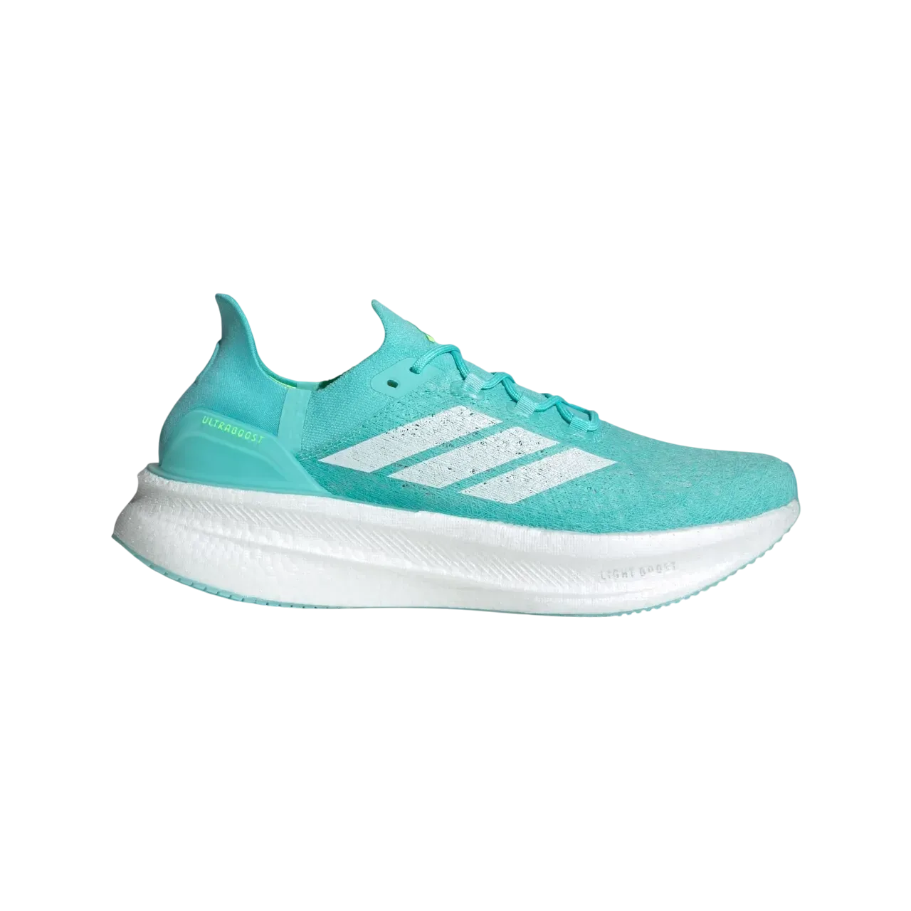 Adidas Ultraboost 5 Strung Shoes Flash Aqua / Cloud White / Lucid Lemon Size 40