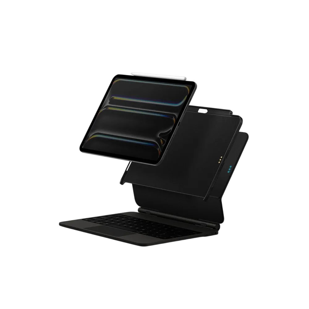 Uniq Axel Snap-easy Magnetic Case For Ipad Pro 13-inch M4 Ebony Black Uq-pdp13m4-axelblk