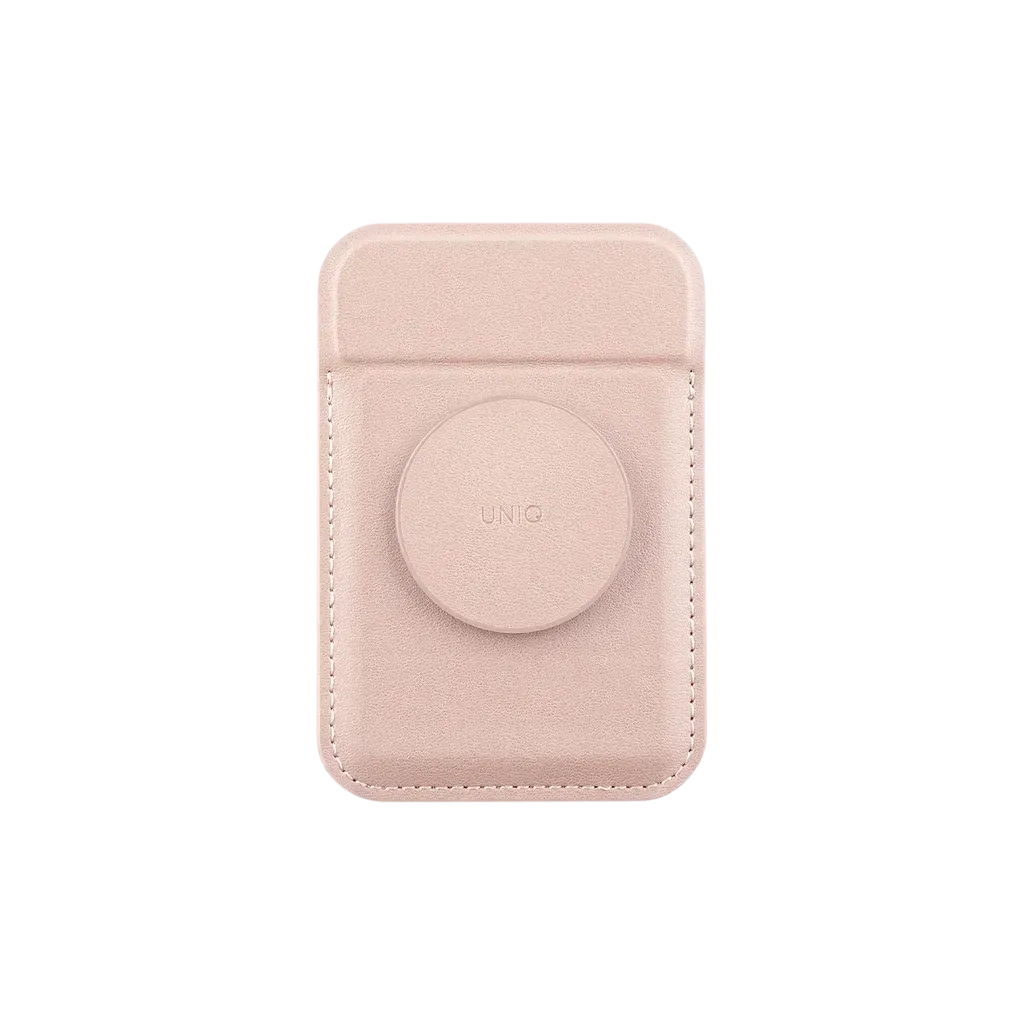 Uniq Flixa Magnetic Card Holder And Pop-out Grip-stand Blush Pink Uniq-flixa-pink