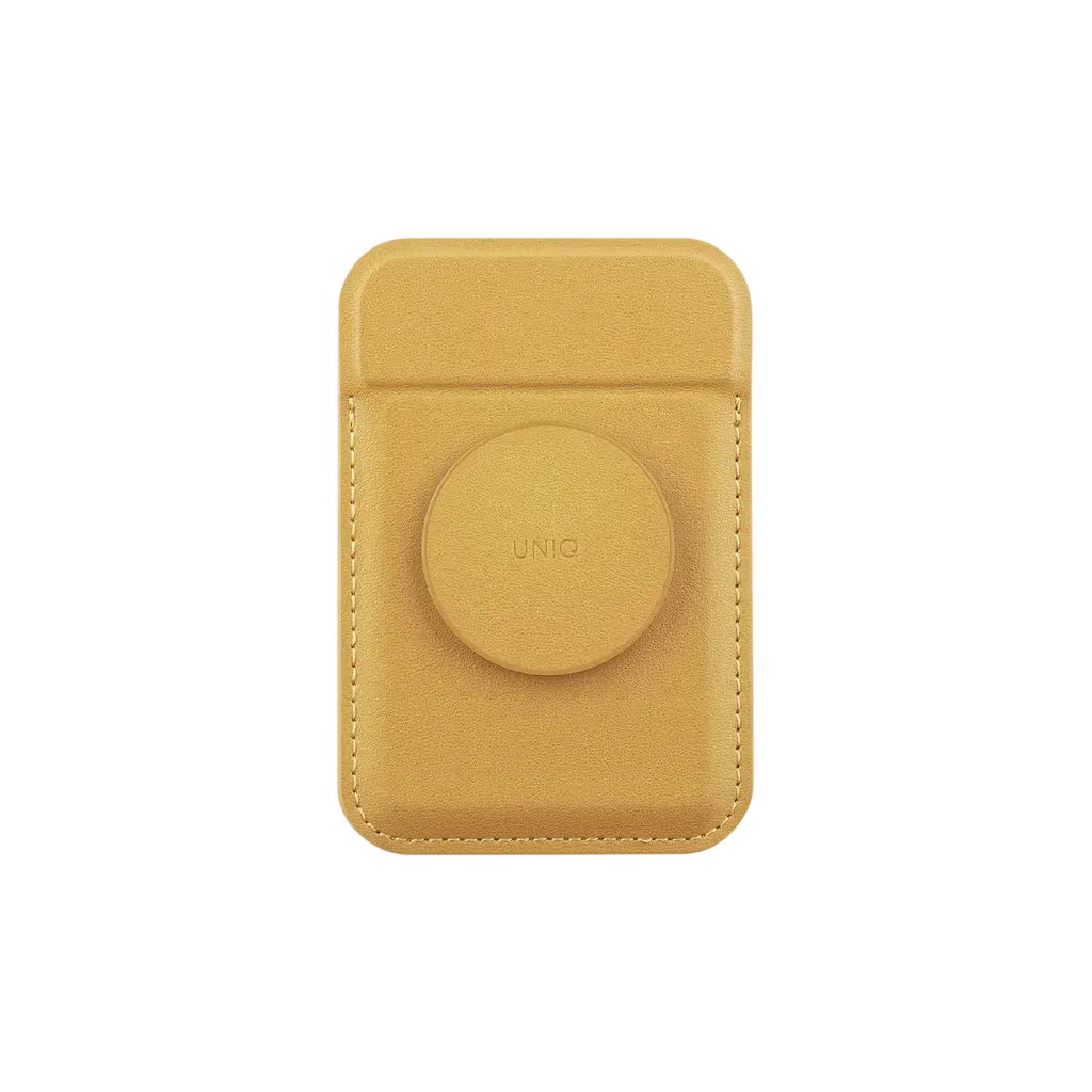 Uniq Flixa Magnetic Card Holder And Pop-out Grip-stand Canary Flixa-cyellow