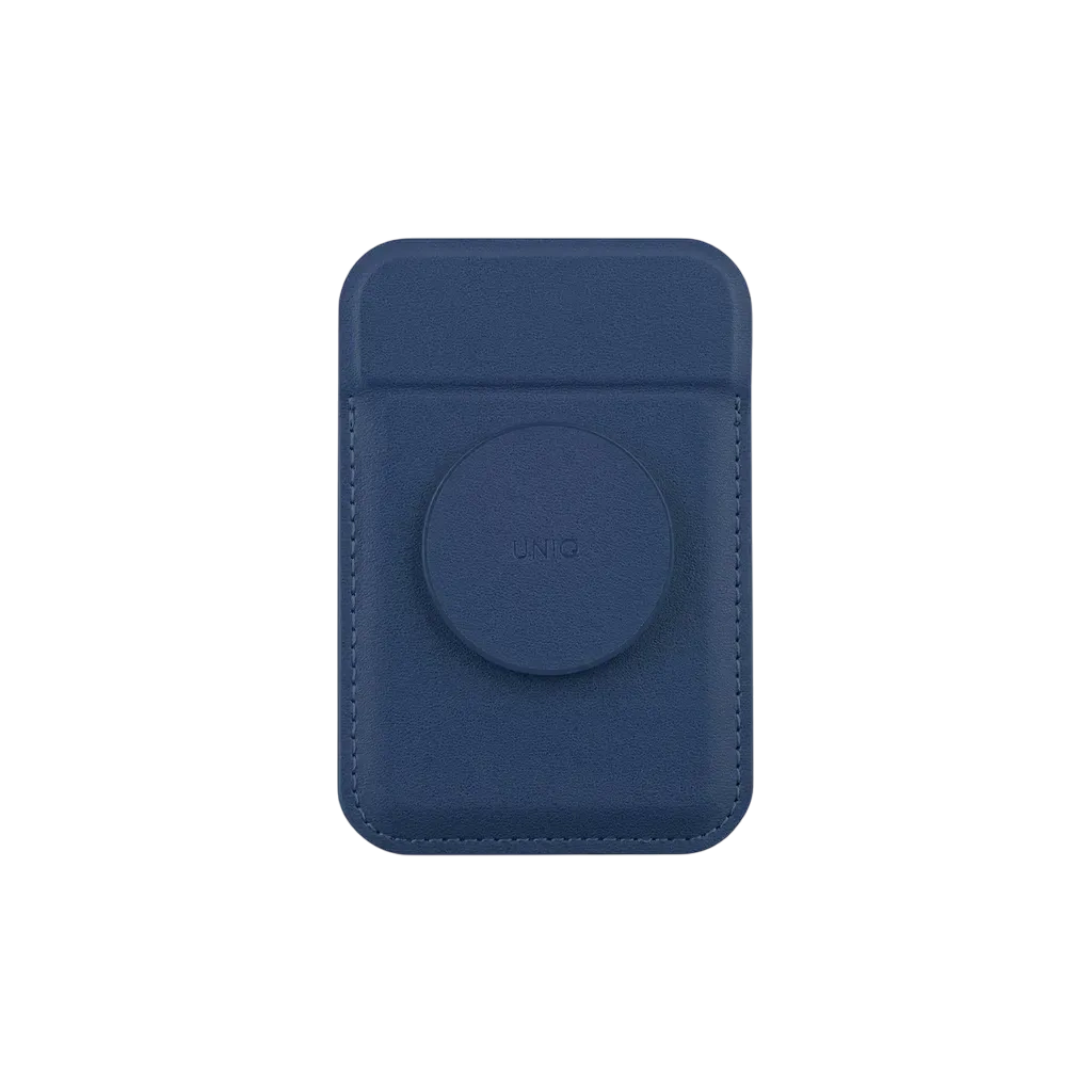 Uniq Flixa Magnetic Card Holder And Pop-out Grip-stand Navy Blue Flixa-navyblue