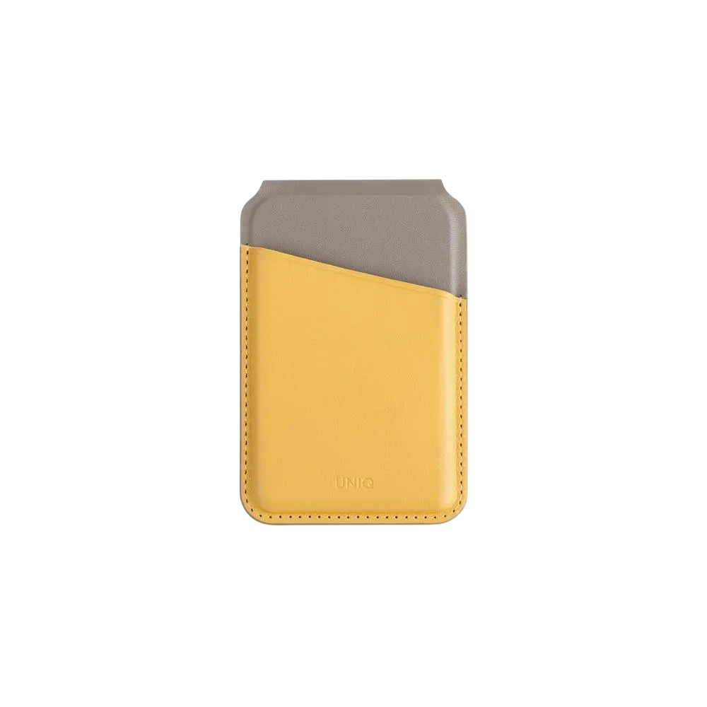 Uniq Lyden Ds Rfid-blocking Magnetic Card Holder With Stand Canary Yellow/flint Grey Lydendscyelfgry