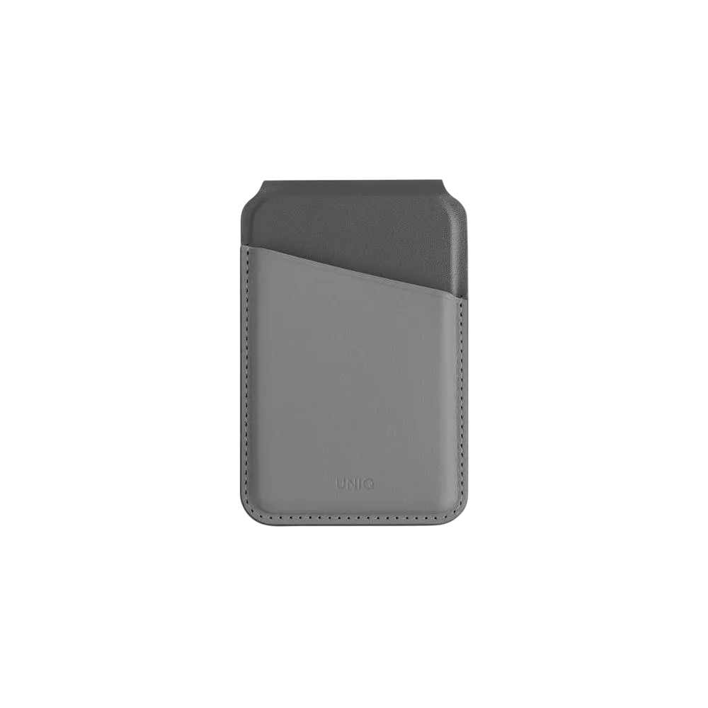 Uniq Lyden Ds Rfid-blocking Magnetic Card Holder With Stand Charcoal Rhino Grey/black Lydendsrgryblk