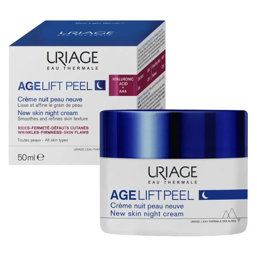 Uriage Age Lift Peel New Skin Night Cream For All Skin Types 50ml