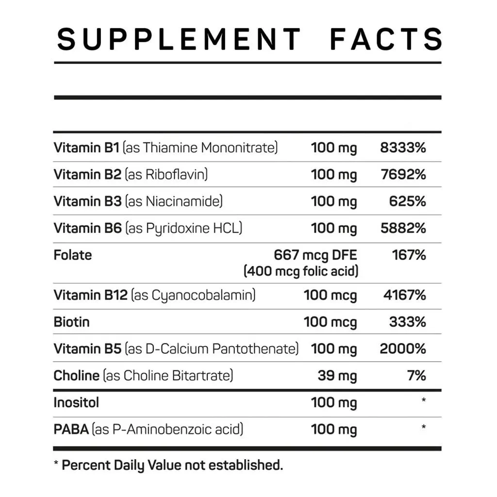 Vitamax B Complex 100 Supplement Tablets, Pack Of 60's