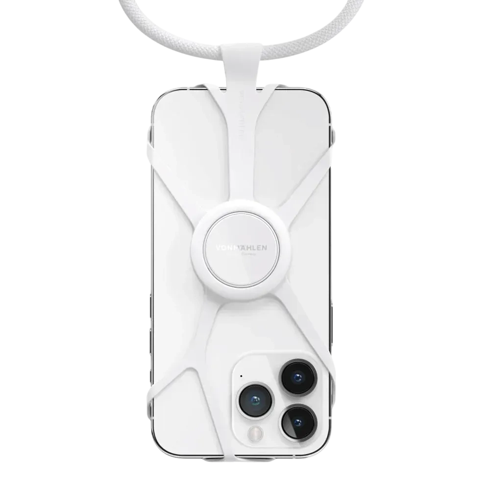 Vonmahlen Infinityplus Universal Mobile Phone Chain + Finger Ring White Inf00010
