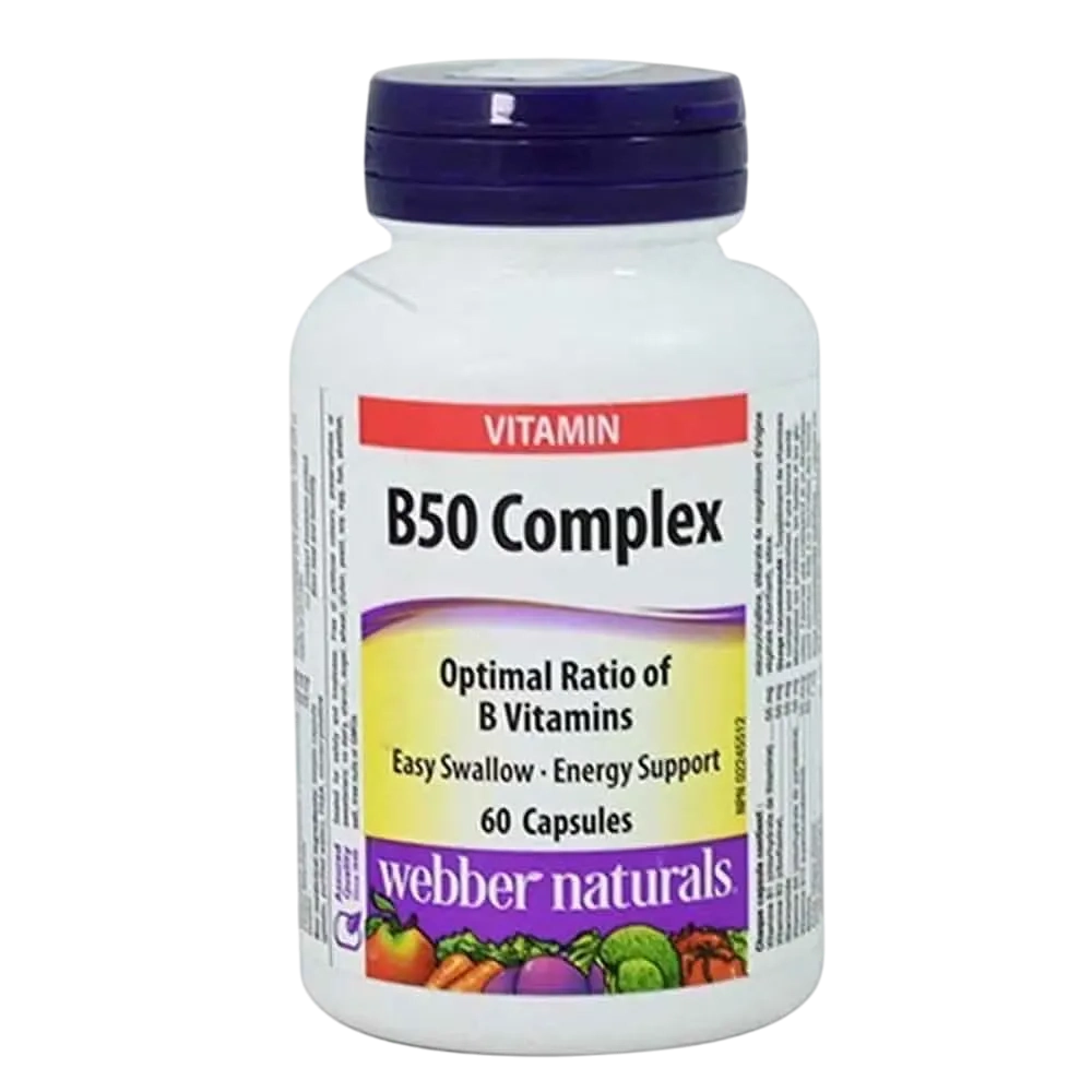 Webber B50 Complex B-vitamins 60 Capsules
