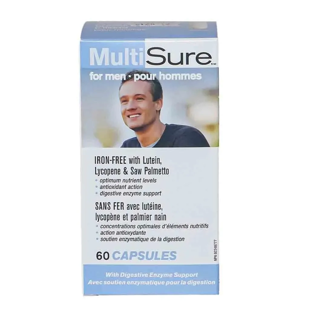 Webber Naturals Multi Sure Multivitamin Capsules For Men, Pack Of 60’s